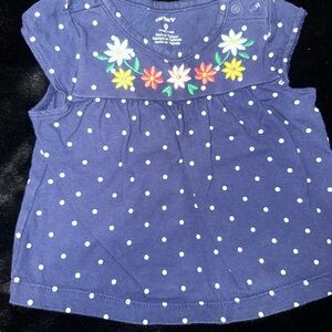 Carter's Blue Polka Dot Baby Top